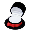 Jewelry Box ring display Gift Organizer form of Hat - Black