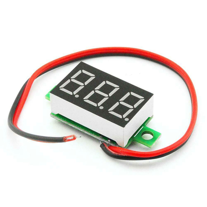 4-30V 2 Line Mini LED Digital DC Voltmeter Red Panel Voltage Meter Tester