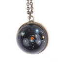 Solar System Necklace Pendant Galaxy Double Sided Pendant Universe JewelryOZ
