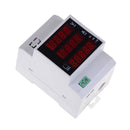 Lab din rail led ac voltmeter ammeter volt amp meter gauge 80-300v 0-100a FT