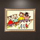 Cats 5D Diamond Painting Embroidery DIY Craft Cross Stitch Home Decor Gifts