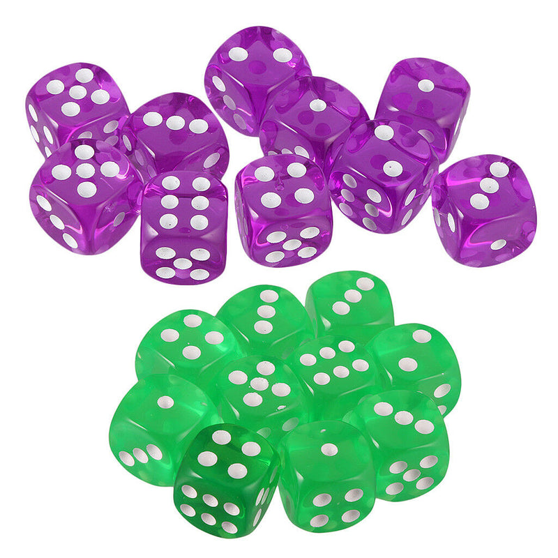 20pcs Digital Dices D6 6 Sided Dice Set for Dungeons and Dragons D & D Games