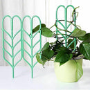 3pcs Mini DIY Leaf Shape Garden Trellis Plants Lattice Pots Supports for Cl