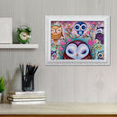 5D DIY Full Drill Diamond Painting Owl Embroidery Mosaic Kit Bedroom Decor