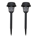 2pcs Mosquito Killer Solar LED Lamp Waterproof Garden Insect Fly Trap Light