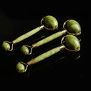 Natural Jade Stone Face Massager Roller Spa Head Neck Facial Skin Care Tool ME
