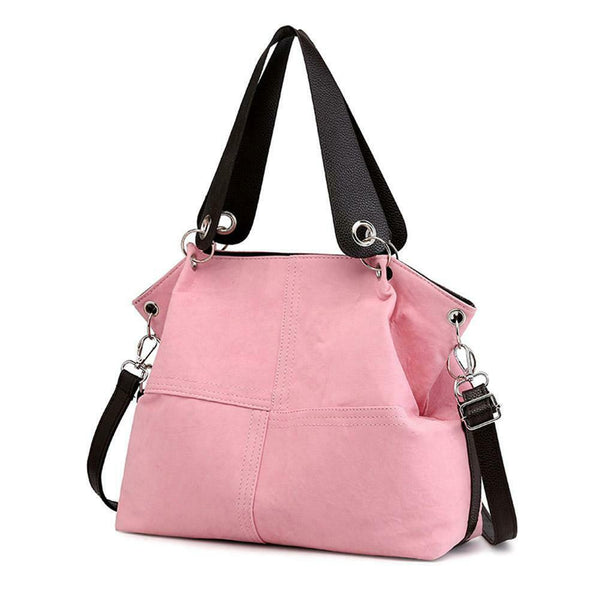 Shoulder Messenger Handbags Women Large Capacity Totes Crossbody Bag (Pink)
