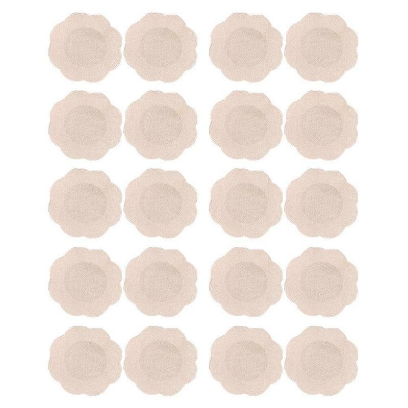 10pairs Disposable Flower Adhesive Nipple Covers Breasts Stickers Pads Bra A