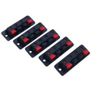 5pcs 4 Way Press Release Stereo Speaker Connector Terminals Strip Lock D3X7