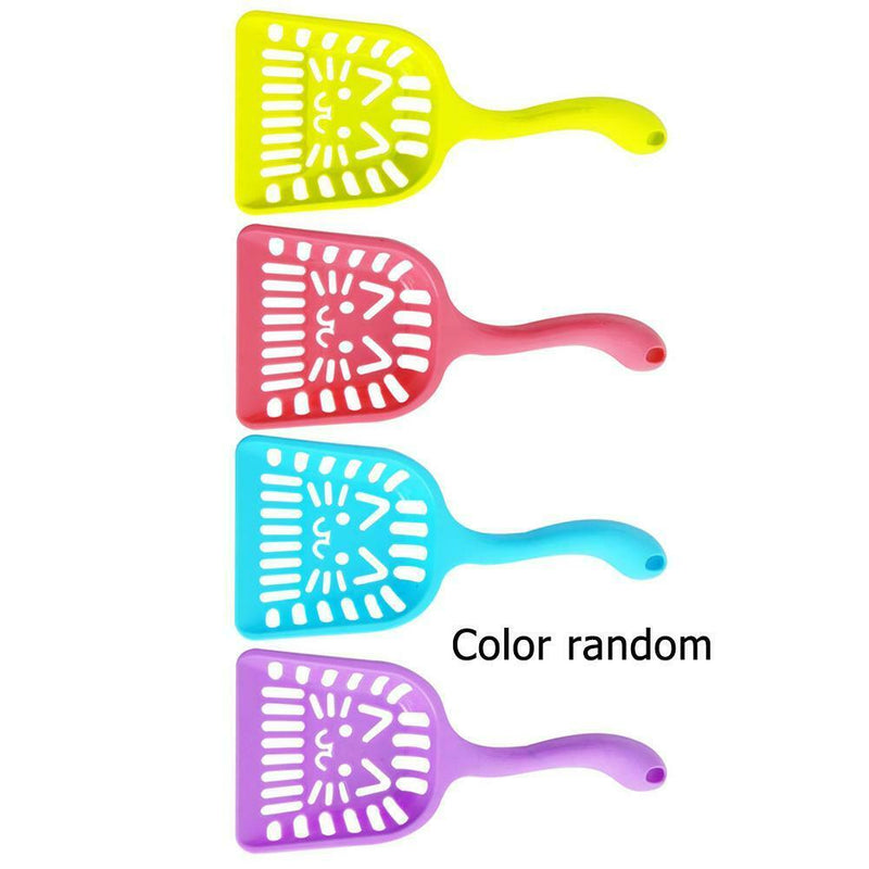 Pet Dog Cat Litter Shovel Plastic Universal Scoop Clean Tool Random Color