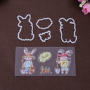 Farmer Rabbit Stamp Metal Cutting Dies Stencil Scrapbooking Embossing Craft