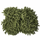 Slippers with mop cover, clean the bathroom (Dark green)