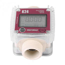 K24 Turbine Digital Oil Fuel Flow Meter Gauge For Chemicals Liquid Water