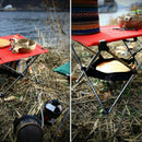 Portable Outdoor Folding Table Storage Hanging Net Bag Basket Picnic Table  U9M6