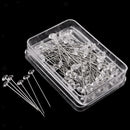 85pcs Clear Quilting Pins Artificial Diamond Head Sewing Pins for DIY Craft