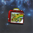 5X(Don'T Grow Up Enamel Brooch Hand Luggage Rainbow Lunch Box Brooch Sweat F3B3)