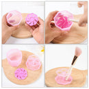 Portable 4 Holes Makeup Brush Cleaning Drying Rack Holder Silicone Solution Kit