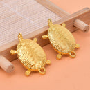 Feng Shui Golden Money Turtle Lucky Home Office Decoration Tabletop Orname a_ Gw