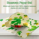 Organic Cotton Beeswax Fresh Cloth Durable Biodegradable Reusable Food Wrap