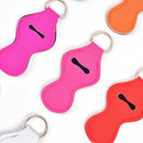 Neoprene Floral Waterproof Lipstick Chapstick Lip Balm Holder Bag Key Chain JR