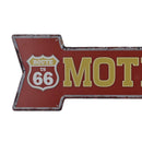 Metal Tin Sign US Route 66 MOTEL Shop Garage Retro Wall Poster Pub Cafe ART
