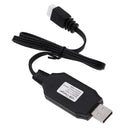 4.2V 54cm Black USB Charging Cable for WPL B14K B24K C14K C24K B16K B36K