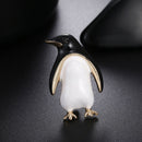 Cartoon Enamel Penguin Animal Lapel Collar Brooch Pin Bouquet Women Jewelry JR