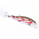 Shoal Type Minnow Hard Baits 11.5cm 15.7g Fishing Lure Wobbler Feather Hook1