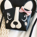 Women Bag Cute Dog Children Handbag Girl Shoulder Bag Baby PU Leather Cross W8L2