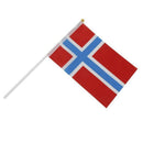 12pcs Mini Norwegian Flag Norway Flag with Flag For Congratulations 21x14cm I8Z2