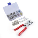 1Set Pliers Metal Prong Snap Buttons Clamps Press Rivets Poppers Sliders BuS Ew
