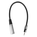 3pin XLR Male to 3.5mm TRS Male Cable Audio Adapter Cable Metal Connector