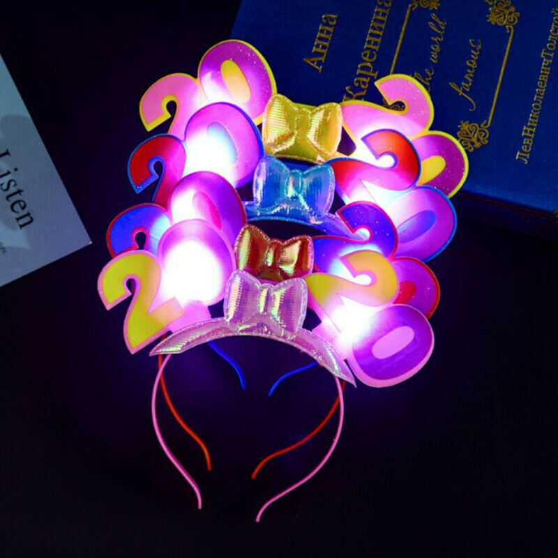 2020 Flashing Led Luminous Light Up Gift Glowing Headband years eve part@