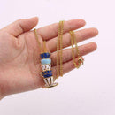 Women Long Necklace Enamel Glaze Cup Pendant Sweater Nice Accessories M5W3 H8M2