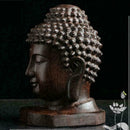 2019 High Chinese Wood Carved Shakyamuni Amitabha Buddha Tathagata Head Sta V2K1