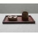 Rattan Woven SERVING TRAY Food Platter for Food Drinks Fruits Dessert