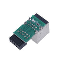 Internal motherboard 9pin to 2port USB2.0 a female adapter converter PCB boar Bj