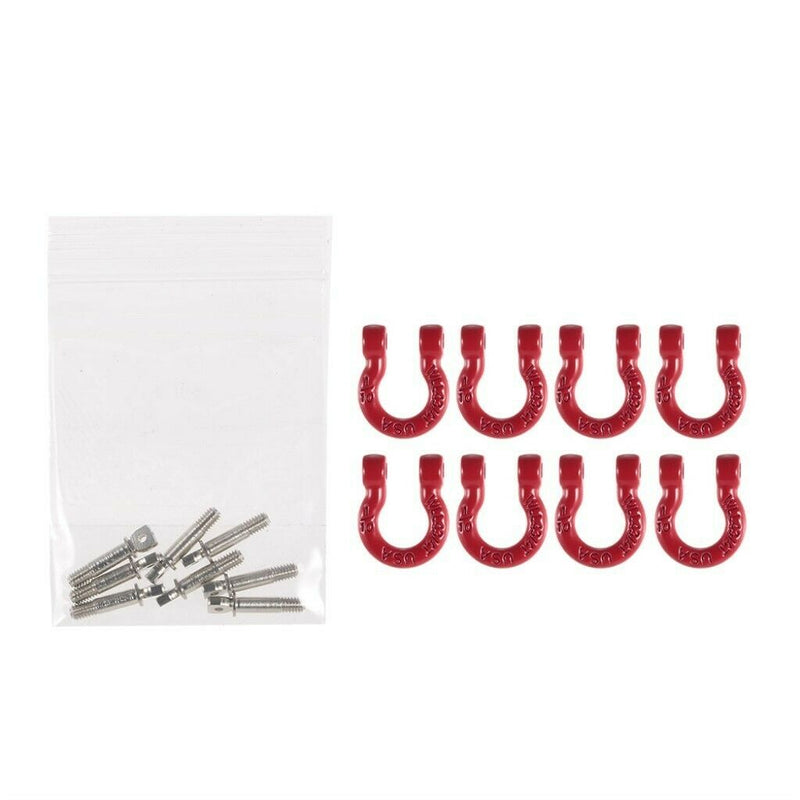 8x 1/10 Metal Front /Rear Bumper Trailer Hook Rescue Hook for  TRX-4