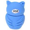 8GB Memory Stick USB 2.0 Flash Pen Drive Key Shape Blue Owl V7X9