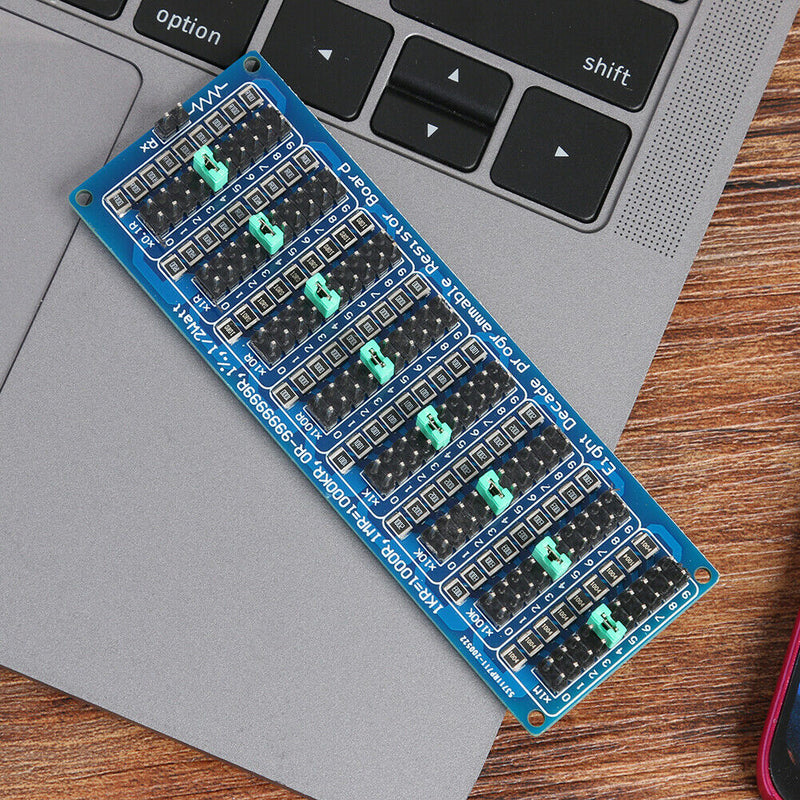 Programmable Eight Decade Resistor Board 1R-9999999R 1/2 Watt Resistance Module