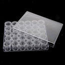 30 Grids Jewelry Beads Sewing Pills Storage Containers Clear Plastic Box Jar