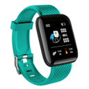 116 Plus 1.3 inch Touch Smart Bracelet Heart Rate Fitness Tracker (Green) A