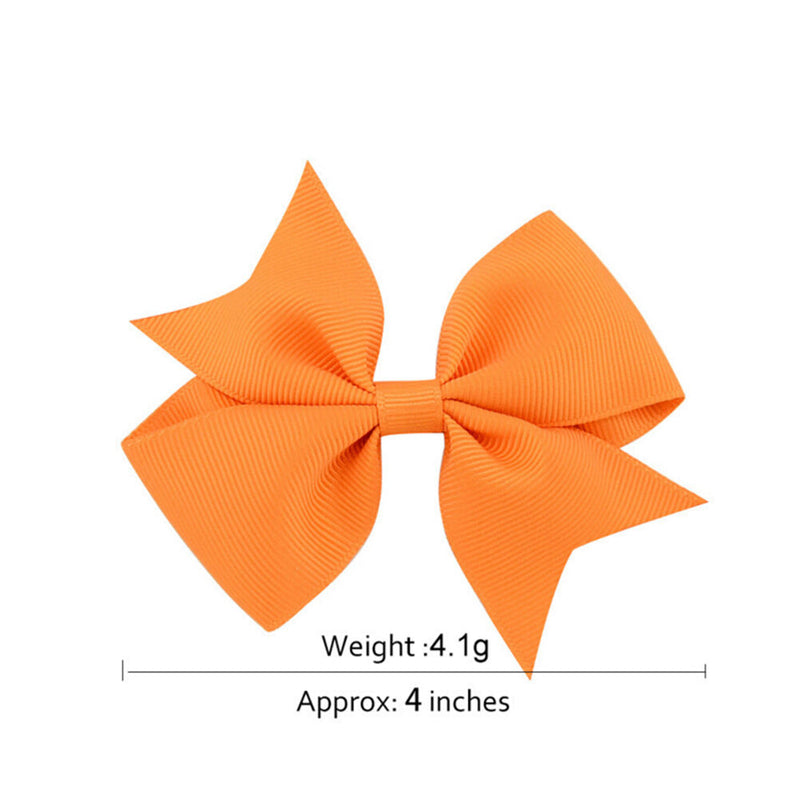 20PCs Baby 10cm Hair Bow Boutique Girl Alligator Clips Grosgrain Ribbon-HeadJC+