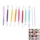 10pcs/set Modelling Tools Sugar Craft Cake Decorating Craft Cupcake Clay To BX