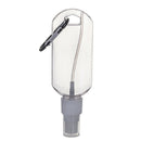 50MLTravel Plastic Transparent Bottling With Carabiner Portable Packaging Bo Hn