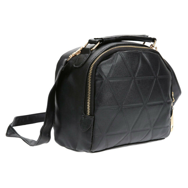 Handbag Chain Shoulder Lady Messenger Bag Candy Color Crossbody(Black)