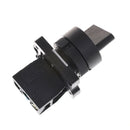 On/Off 2Position Rotary Select Selector Switch 1 NO 10A 600V AC XB2-ED21 EJ21 M&