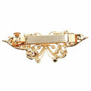 Brown Butterfly Plastic Rhinestone Decor Hair Clip Barrette for Ladies