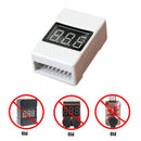 3.6-32VLED Volt Meter 1S-8S Low Voltage Buzzer Alarm Lipo Battery Voltage Tester