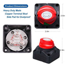 12V-48V Battery Disconnect Switch Battery Isolator Switch Master Power Cut